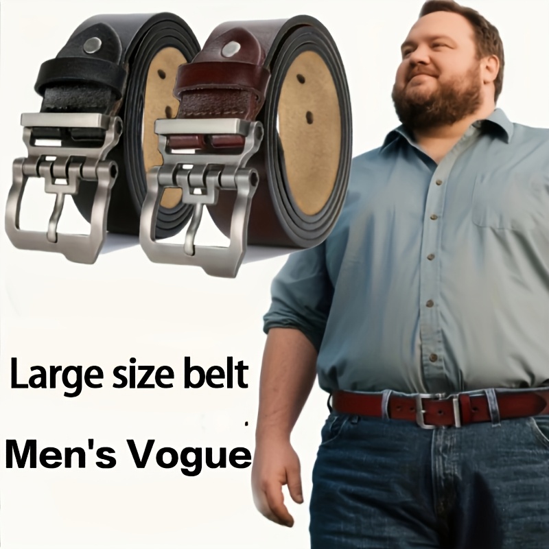 Men'S Formal Wear Belt - 110-165cm Plus Size Men Genuine Leather
