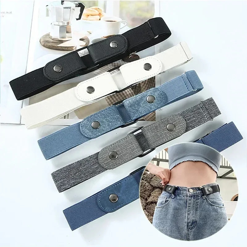 Men'S Formal Wear Belt - Canvas Adjustable Elastic Waist Band Invisible