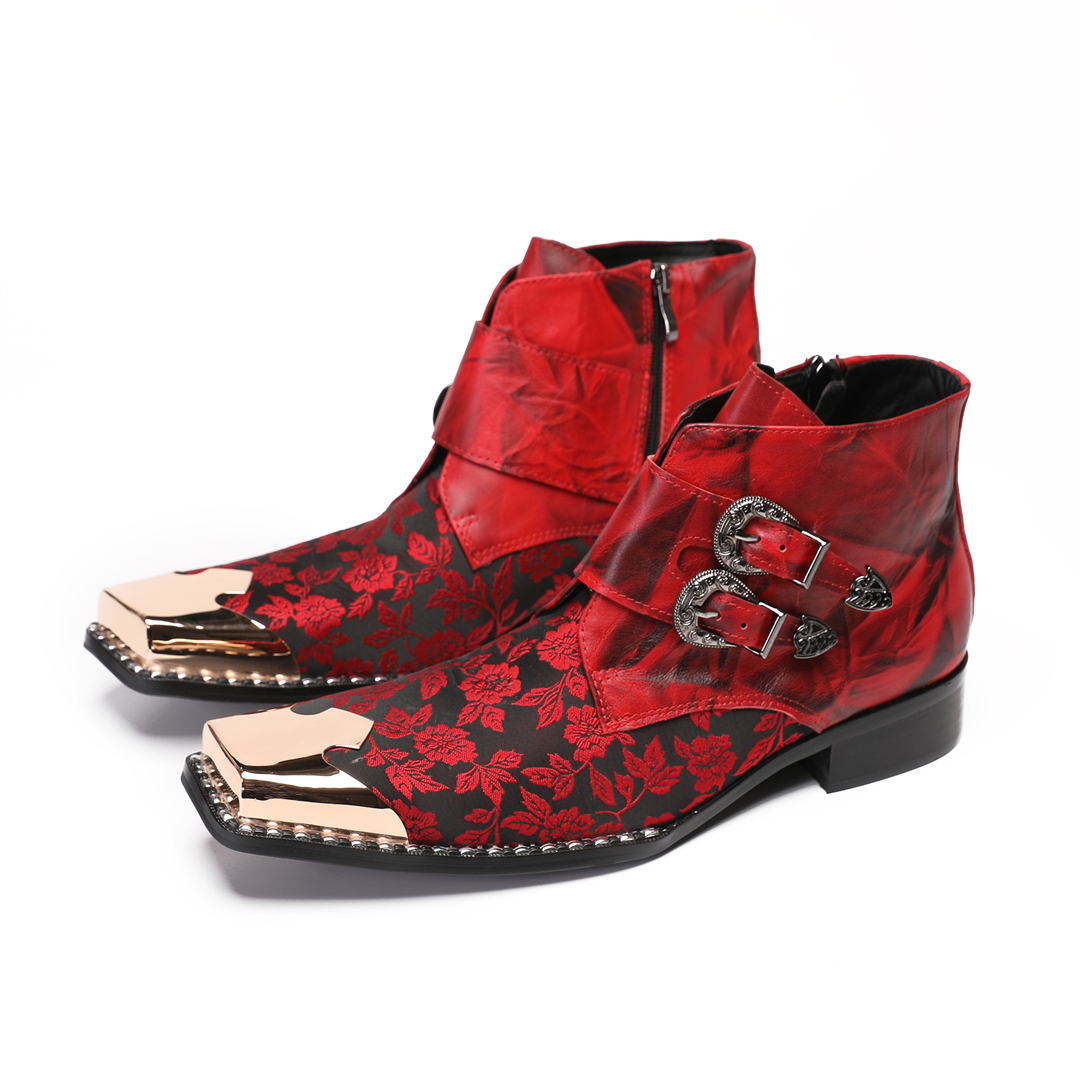 Botas Winter Red Floral Men Ev - đánh giá và giá Mens Formal