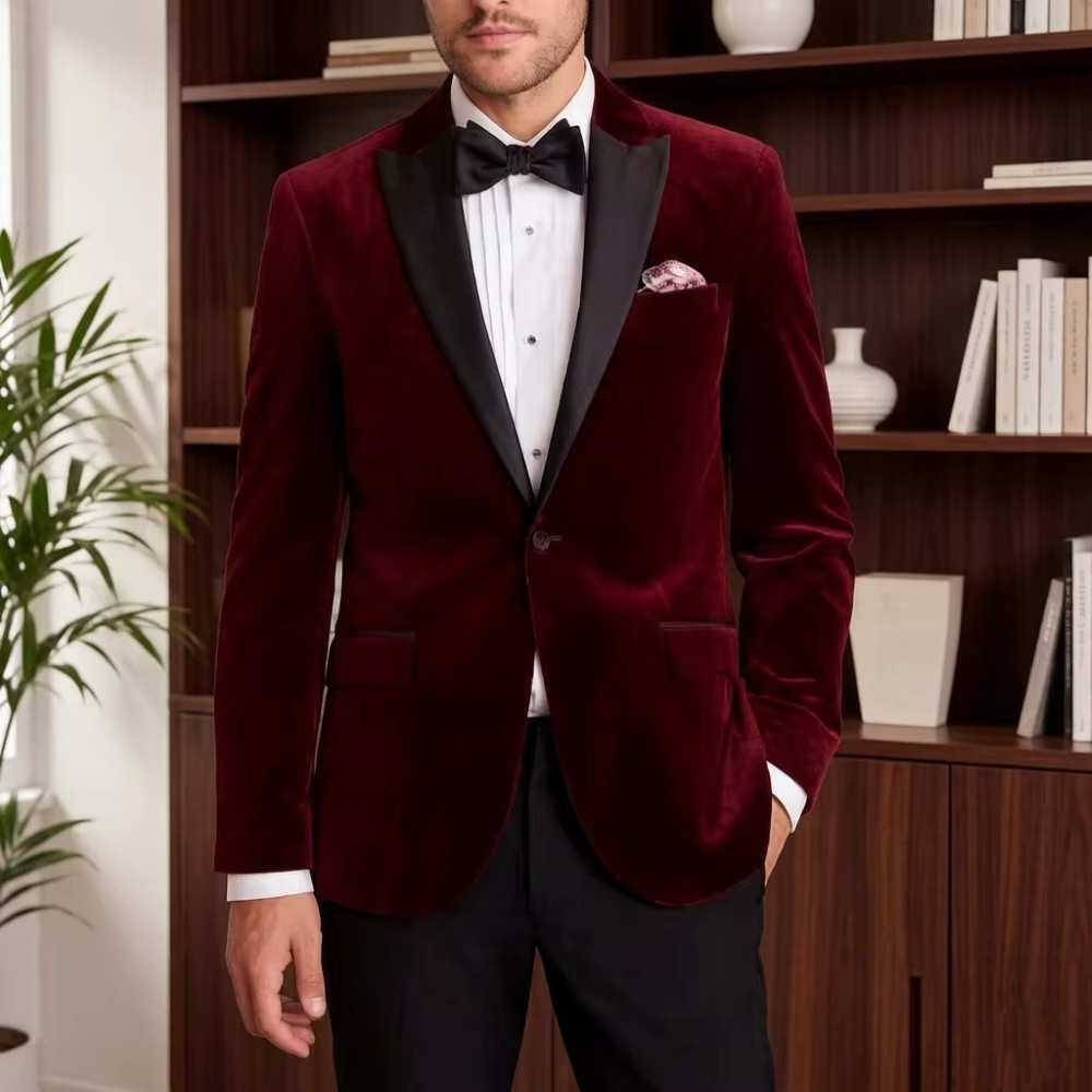 Velvet Formal Suit for Men Sli - đánh giá và giá Formal Men Party Wear Jacket