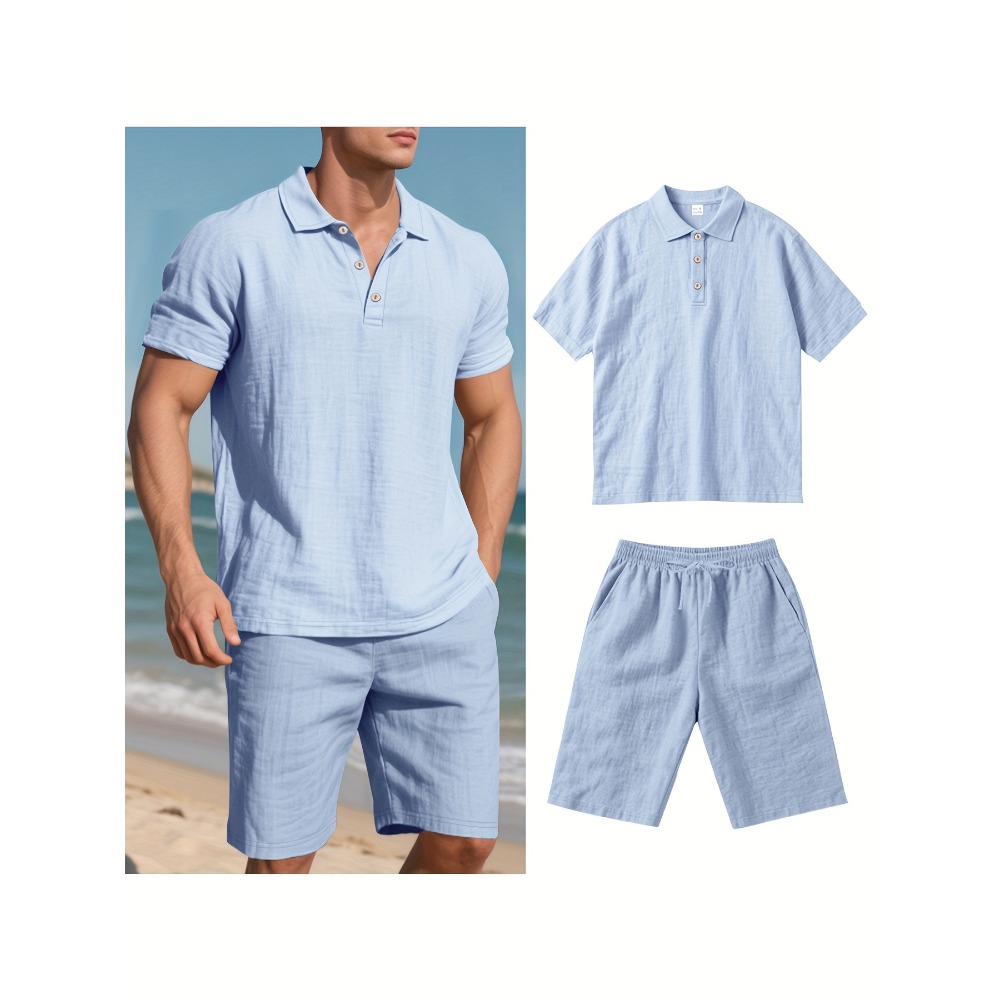 Summer Men Suit Fashion Linen  - đánh giá và giá Men'S Formal Beach Wear
