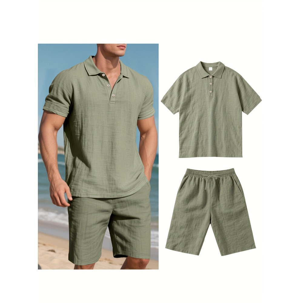 Summer Men Suit Fashion Linen  - đánh giá và giá Men'S Formal Beach Wear
