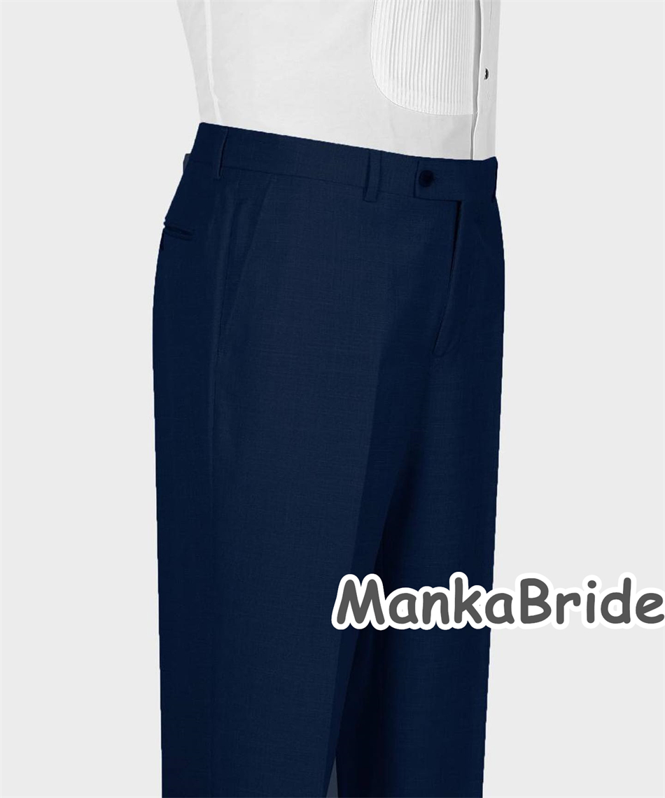 Elegant Navy Blue Classic Wedd - đánh giá và giá Men Formal Wear Blue