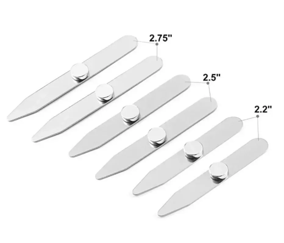 6Pcs Stainless Steel Collar St - đánh giá và giá Collar Stay Metal