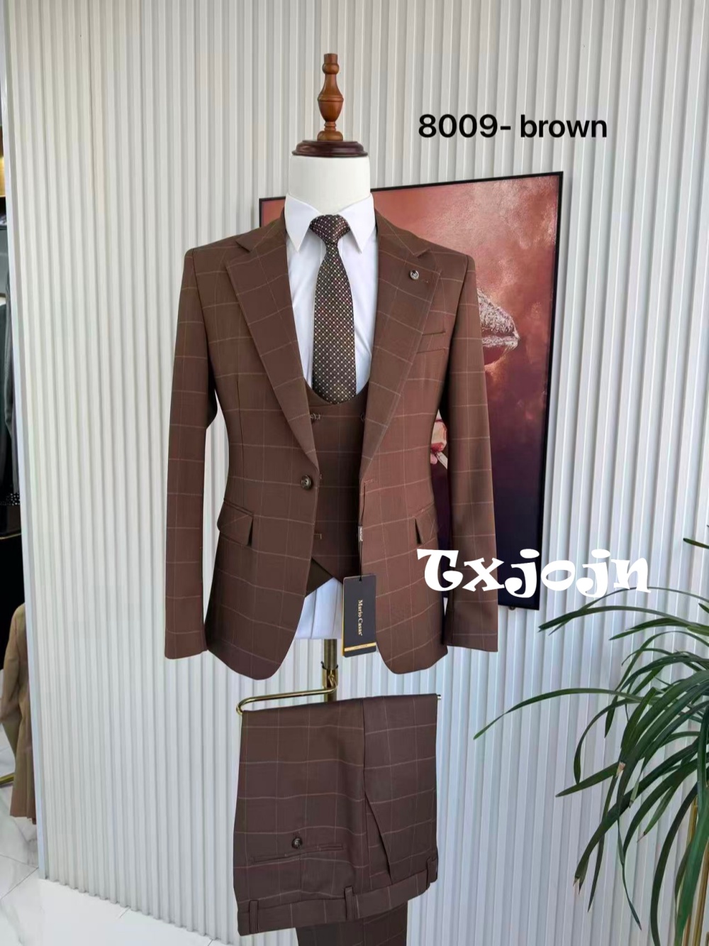 Men's Plaid Tuxedo 3 Pieces Ja - đánh giá và giá Formal Men Party Wear Jacket
