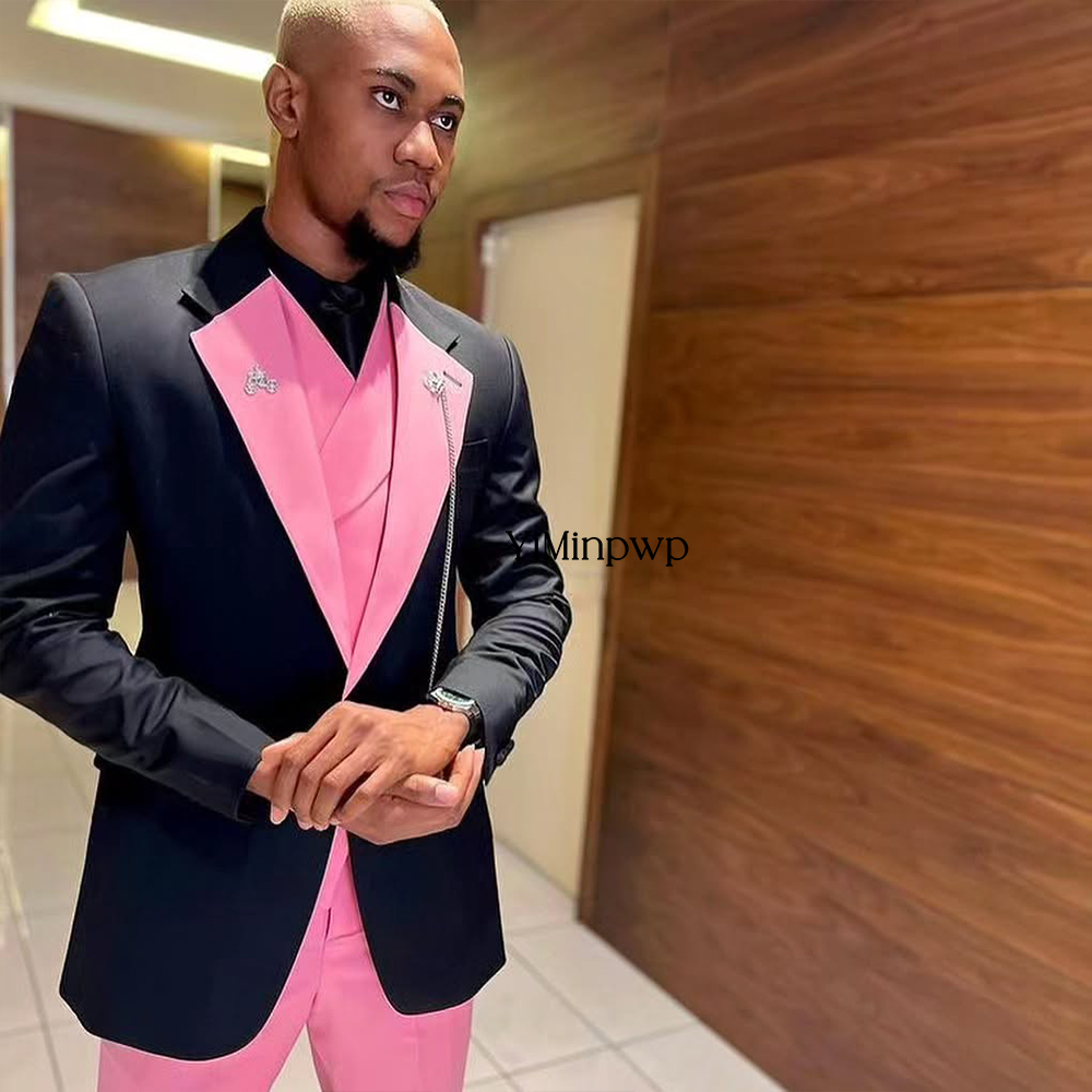YiMinpwp Handsome Pink Men‘s S - đánh giá và giá Men Formal Wear Clothes