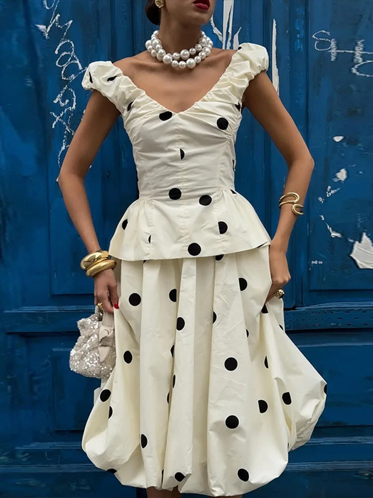 Elegant Polk Dot Women's Vest  - đánh giá và giá Men'S Formal Beach Wear