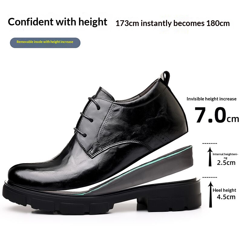 Men 7CM Elevator Business Shoe - đánh giá và giá Formal Men Daily Wear Slippers