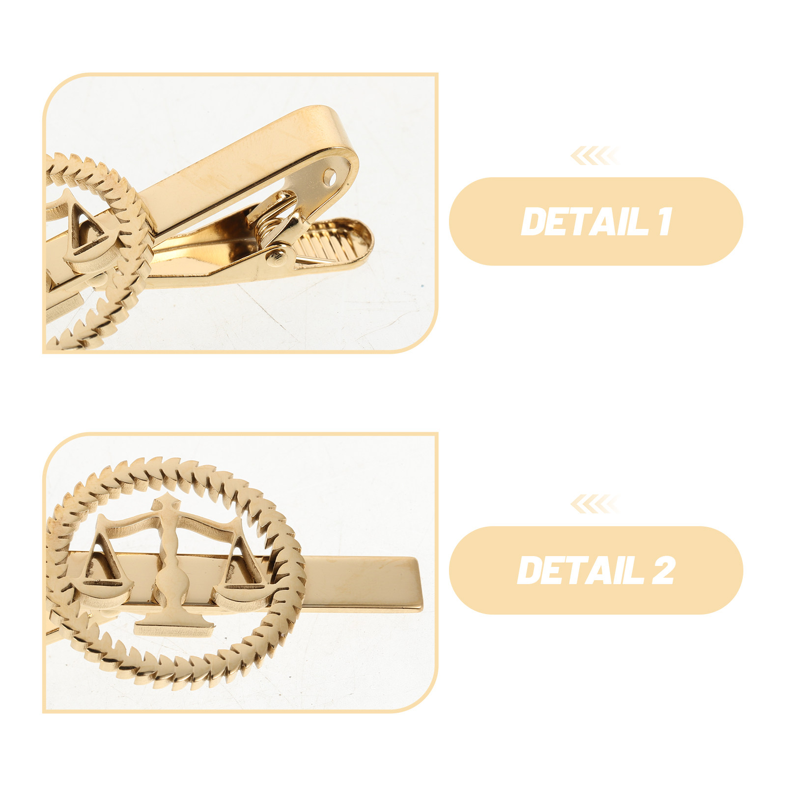 Libra Tie Clip Golden Stainles - đánh giá và giá Scale - Men Formals & Ethnic Wear