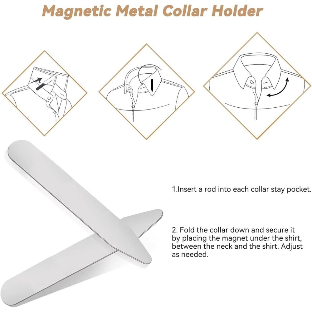 6Pcs Durable Stainless Steel C - đánh giá và giá Collar Stay Metal