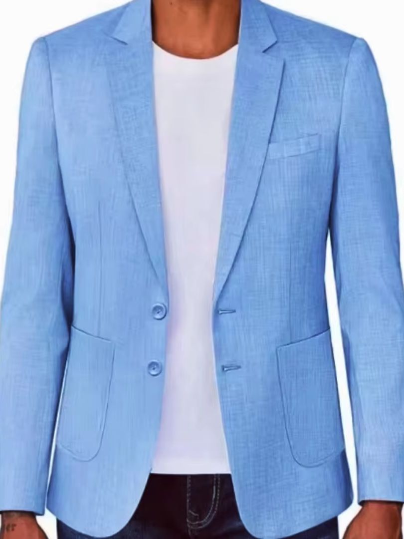 Slim Fit Men's Beige/Blue Line - đánh giá và giá Men Formal Wear Blue