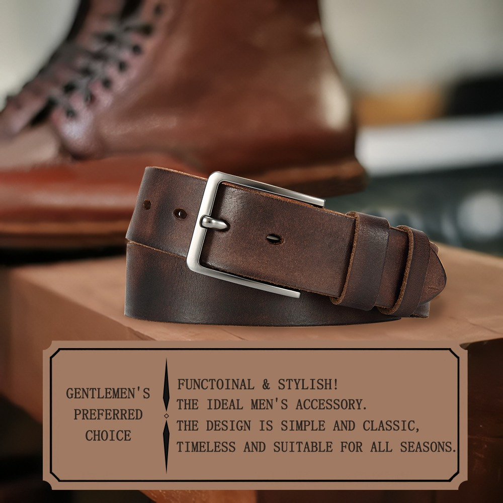 Men's Pin Buckle Durable Genui - đánh giá và giá Men'S Formal Wear Belt
