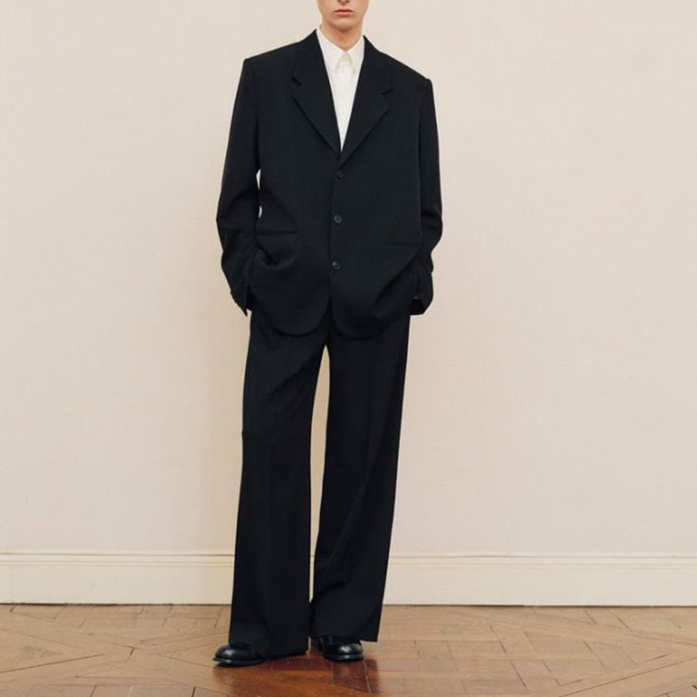 Men's Black Oversized Suit Set - đánh giá và giá Formal Men Party Wear Jacket