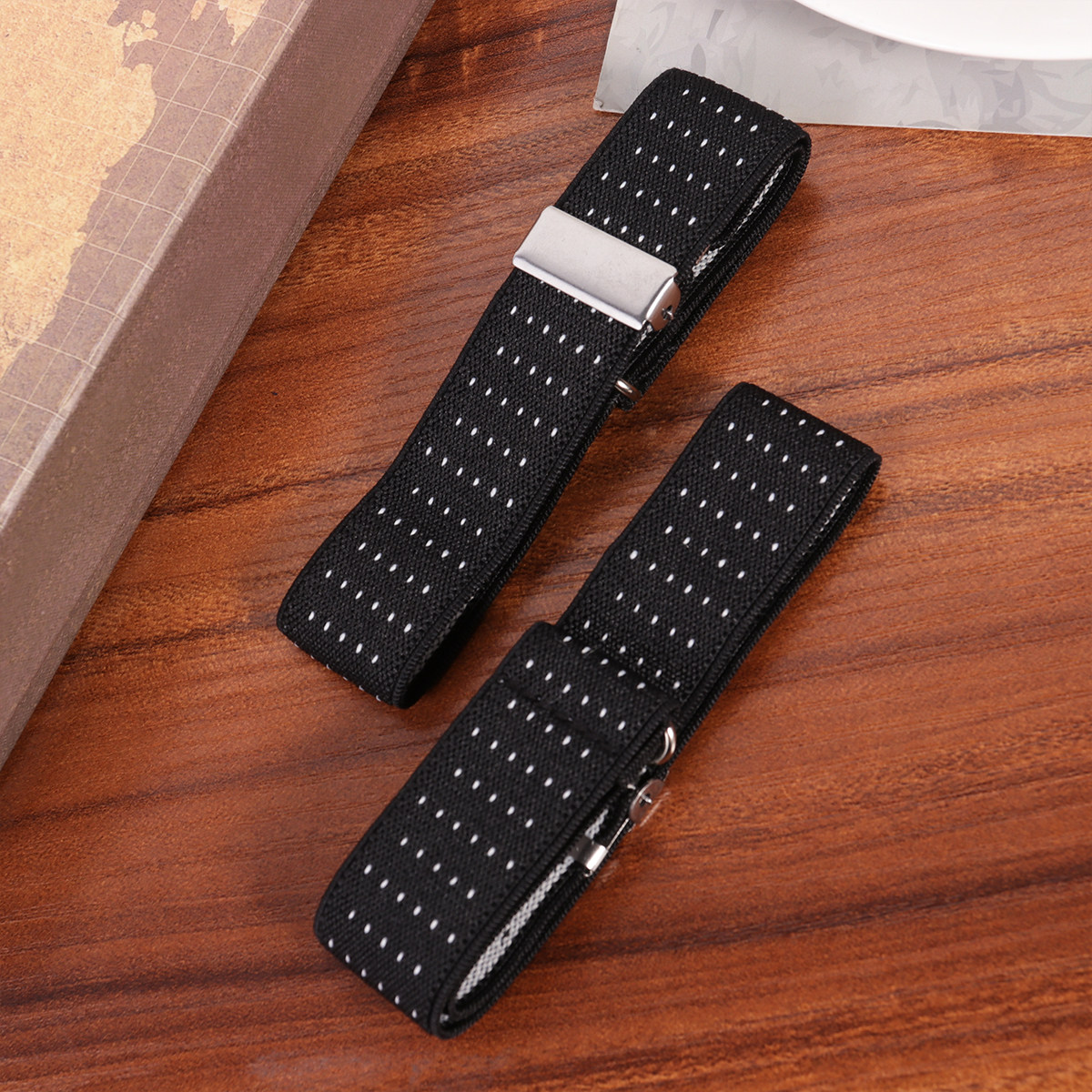 1Pair Anti Slip Shirt Armband  - đánh giá và giá Men'S Formal Wear Belt