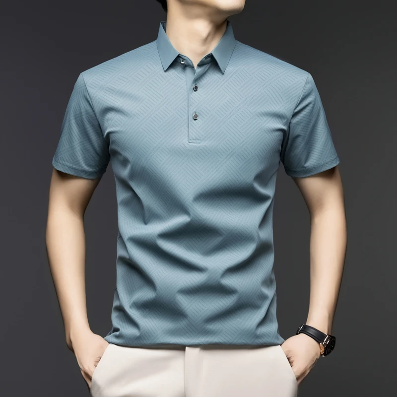 Mens Elegant Pattern Polo Shir - đánh giá và giá Men'S Polo Formal Wear